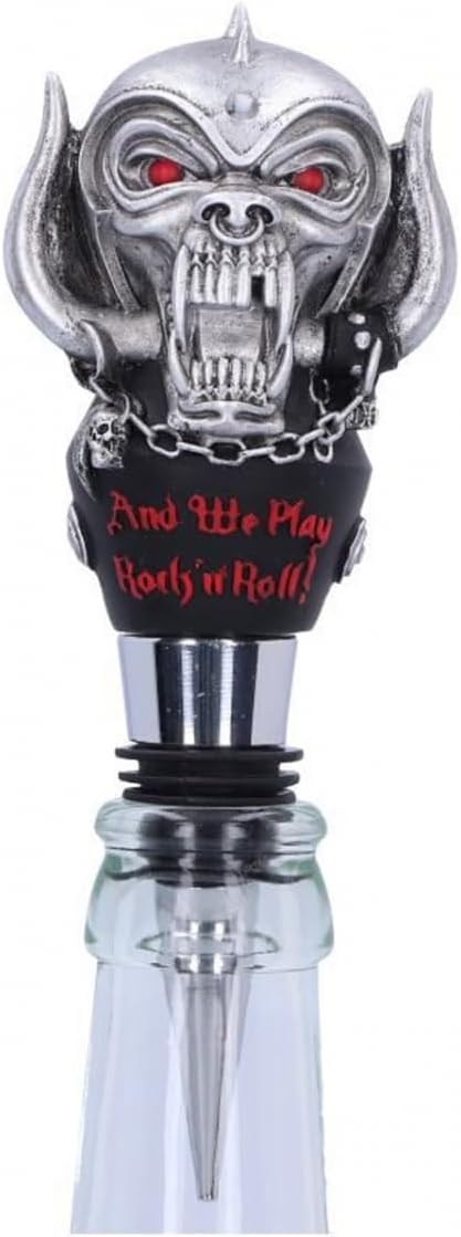 Nemesis Now Officially Licensed Motorhead Warpig Bottle Stopper, Silver, 13.5cm