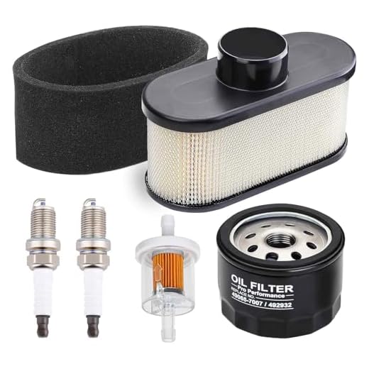 Emmawin FR691V Tune Up Kit for Kawasaki FR651V FR730V FS481V FS541V FS600V FS651V FS691V FS730V Engine Lawn Mower, Replace FR691V Oil Filter 49065-7007 Air Filter 11013-0752