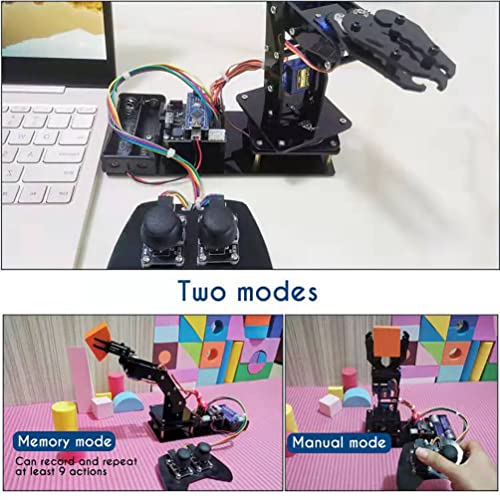 Lk Cokoino CKK0006 Robot Arm For Arduino, Smart Robot Building Kit That Can Memorize And Repeat Movements For Beginners/Teens/Adults To Learn Electronic thumb #2