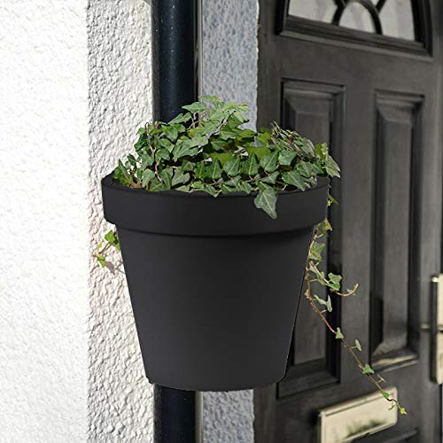 Drain Pipe Flower Pot Holder Sturdy Lightweight Garden Flower Pot, 3 KG Capacity (1 x Pipe Flower Pot)