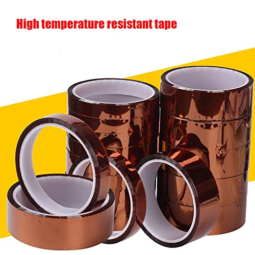 Image of 2Pcs 30mm High-Temperature Resistant Brown Tape Insulating Tape for High-Power Drive Power Supply for Heat Transfer,Adhesive Transfer Tape