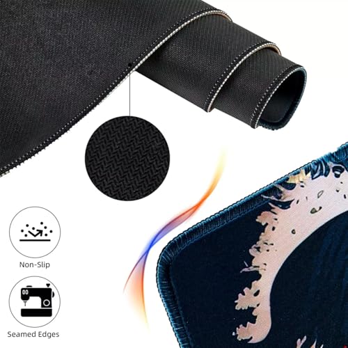 Image of Ant Esports Cherry Storm Unique Design Gaming Mouse Pad Extended Mouse Mat for Mouse Keyboard with Stitched Edges Waterproof Non-Slip Base Mousepads for Office Home Shop Gaming EXTRA LARGE Cheery Red