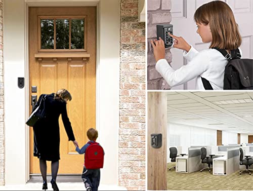 Caixa de bloqueio de chave para chave de casa, caixa de bloqueio com combinação de suporte de parede