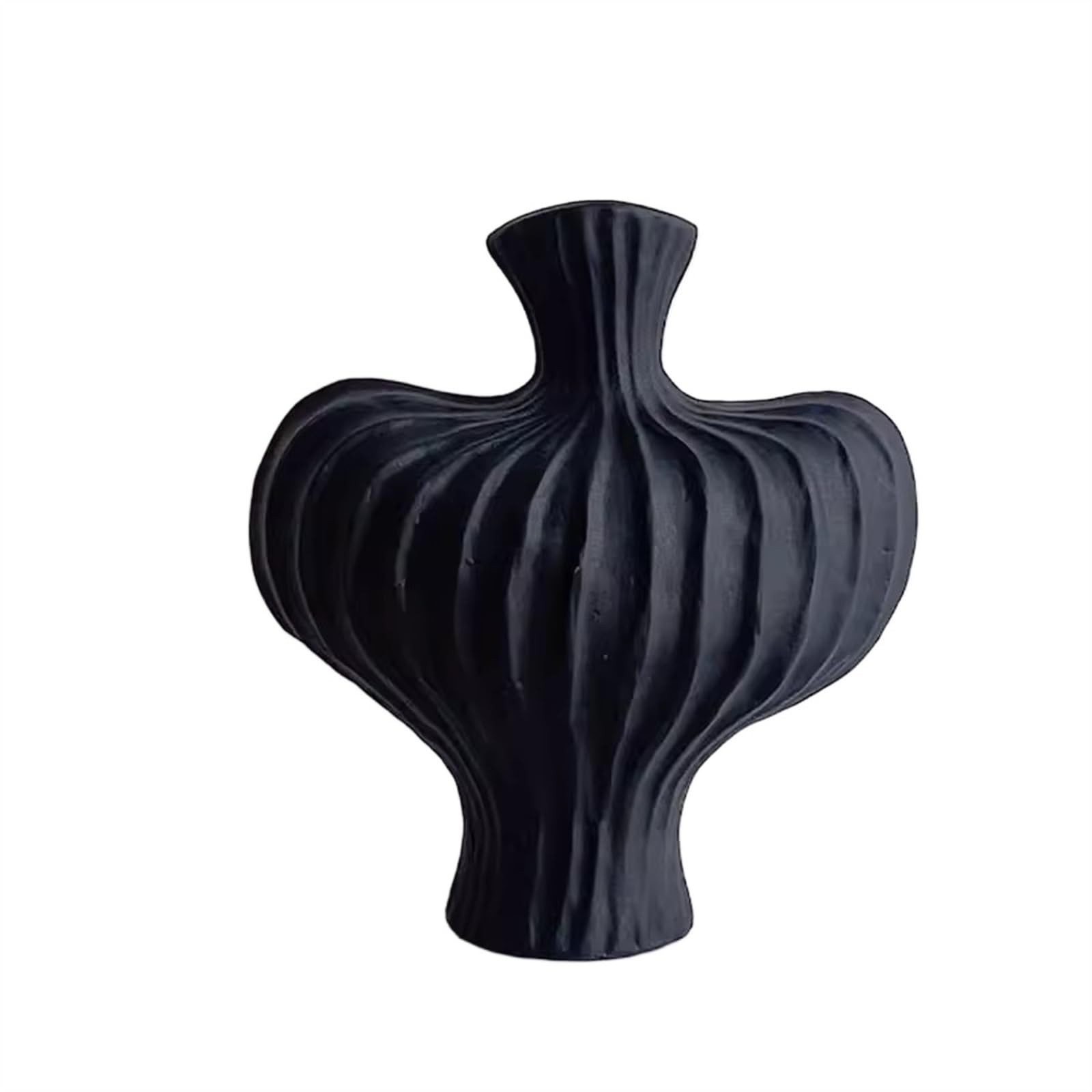 Bzgpmfud Noir Vase Desktop Flower High End And Living Room Foyer Tv Cabinet Tabletop Arrangement Ceramic Soft Decoration Ornaments(Noir)