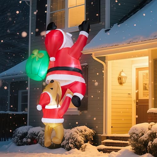 Sparkling 8ft Santa for Your Yard