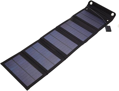 Cargador de panel solar portátil de 25 W, salida de 15 W, 5 V, 1.5 A, 2 USB, cargador de panel solar plegable para computadoras portátiles,