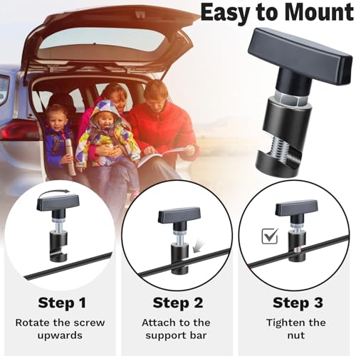 Image of ecocstm 2 PCS Car Hood Prop Struts Clamp, Hood Strut Clamp, Car Hood Holder