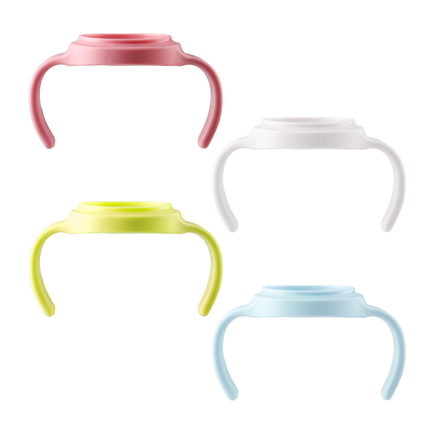 Tabanzhe Baby Bottle Handles 4PCS Bottle Holder for Feeding Compatible with Most Bottles Encourages Independent Drinking Bottle Accessories for Teaching