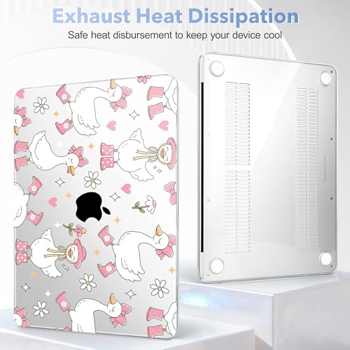 May Chen Compatible with MacBook Neo 13 inch Case 2026 Model A3404, Plastic Hard Shell,Keyboard Cover,Screen Protector,Dust Plug, for MacBook Neo 13" with A18 Pro Chip, Cute Goose Spring by May Chen - Used condition - Image 4