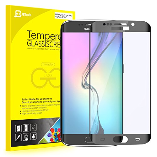 JETech Screen Protector for Galaxy S6 Edge Plus, Black