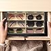 DISTILL Multi Sunglasses Organizer for Women Men, Multiple Eyeglasses Eyewear Display Case, Sunglasses Collection Case, Sunglass Glasses Storage Holder Box with 8 Slots