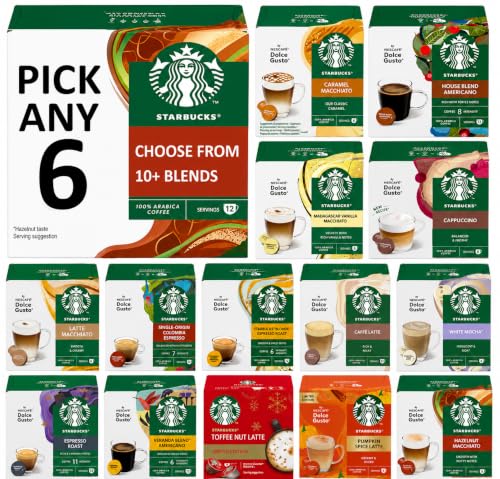 Image of Starbucks Coffee Pods by NESCAFÉ Dolce Gusto Pick Any 6 from 10+ Blends