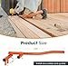 Heavy-Duty Steel Adjustable Deck Tool, Deck Straightening Tool, Removable Storage Deck Tool, Orange, Pack of 1