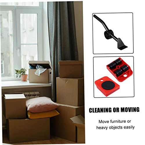 Kit para mover muebles pesados Cabilock con ruedas giratorias para suelos de madera 6