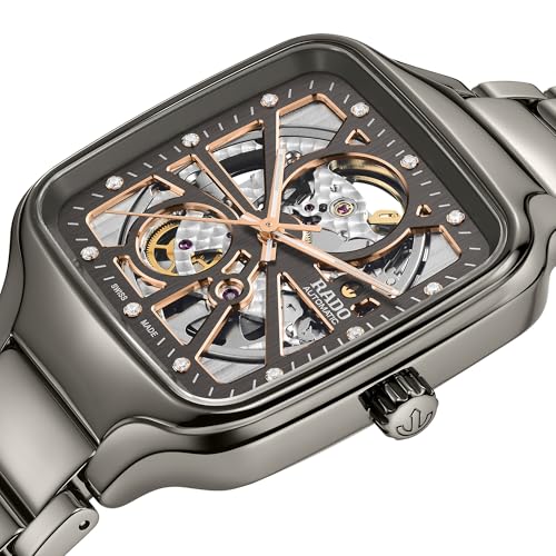 Rado -New True Square-Unisex-Swiss Automatic Watch-Plasma High-Tech Ceramic-Sapphire Crystal -38mm2