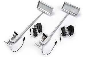 Displays2go Pair of Booth Lights for Trade Show Backwalls, 12W