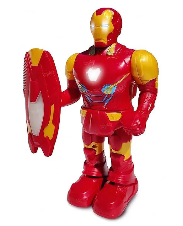 Besterbuy Iron Man Superhero Toy with Shield - 360° Rotating Action Figure with Lights, Sound & Projection | Best Gift for Kids (B0DC8JB95S) Amazon Price History, Amazon Price Tracker