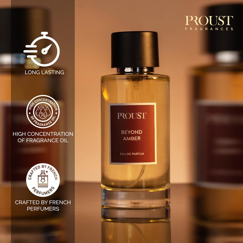 Image of Beyond Amber 12-Hour Long Lasting Perfume 100ml Eau De Parfum (EDP) | Premium Intense Spicy Amber & Saffron Fragrance for Men & Women | Iris & Vetiver | Sophisticated Scent