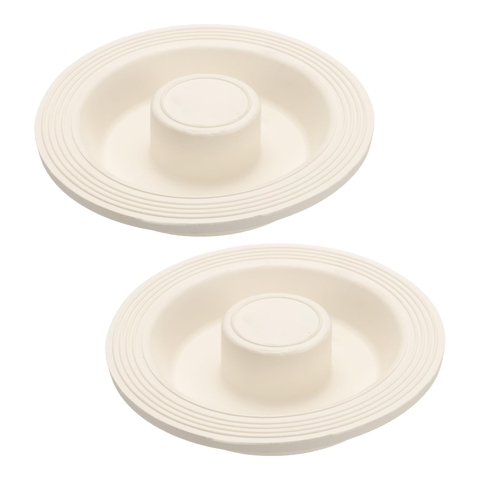 Bouchon de vidange en caoutchouc blanc uxcell de 10,4 cm pour évier et bain x2