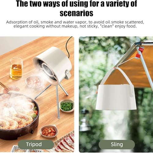 Ventilateur d'extraction portable pour cuisine sans odeur avec sa hotte de bureau 3D - 6