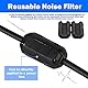 Ferritkerne für Kabel Ferritkerne Ferritfilter: YIDM 25 Pcs Ferrit Ringkern Kabel-Clip Set, Ferritkerne für Kabel, RFI EMI Rauschunterdrücker Kabel Clip für 5 Größe (3.5 mm 5 mm 7 mm 9mm 13mm/Schwarz)