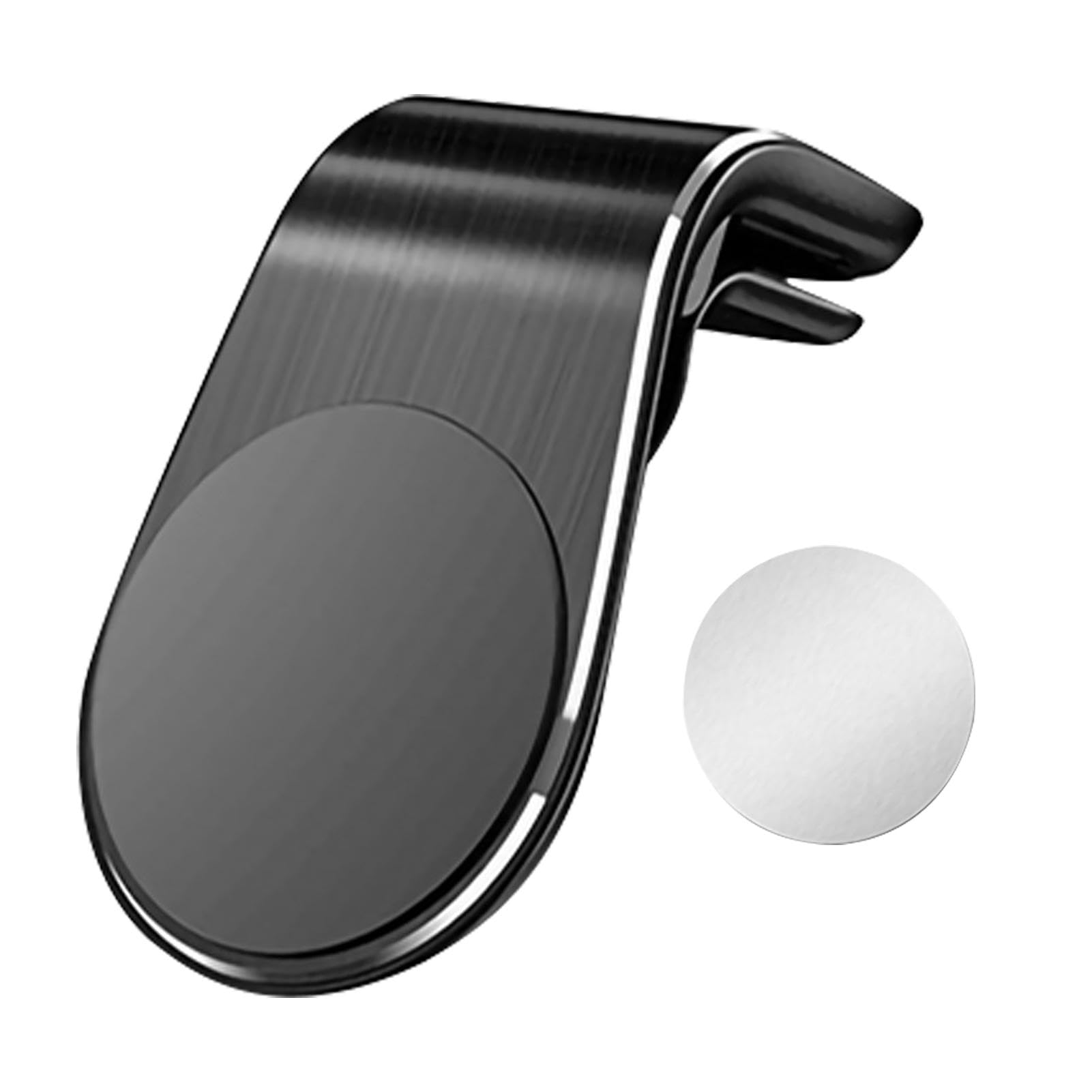 Support Magnétique Pour Téléphone De Voiture - À Clipser Sur La Grille D'aération, Noir