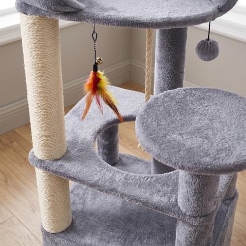 Árbol para gatos de 31.5 pulgadas con sisal y piso suave miniatura 6