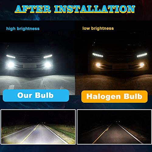 Viesyled 881 LED Fog Lights Bulb 886 896 80W Led Bulbs, 6000K White Extreme Bright 894 862 888 Led Lights, Waterproof 4000LM 3030SMD Auto Car Vehicle DRL Driving Fog Lights Bulbs Replacement