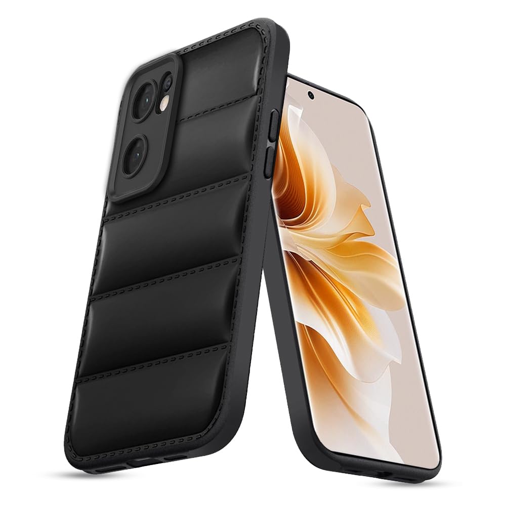 KARWAN® Puffer Edition Silicone Case Cover for Oppo Reno 7 5G | Scratch Resistance Mobile Cover, Camera Protection Case Compatible with Black (B0CVB7KPDB) Amazon Price History, Amazon Price Tracker