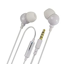 Blaupunkt EM-05M in-Ear Wired Earphone with Mic and Deep Bass HD Sound Mobile Headset with Noise Isolation and with customised Extra Ear gels(White)