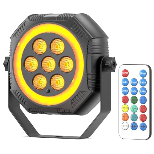 Stage Lights Mini RGB Battery Powered Uplights LED Rechargeable P...