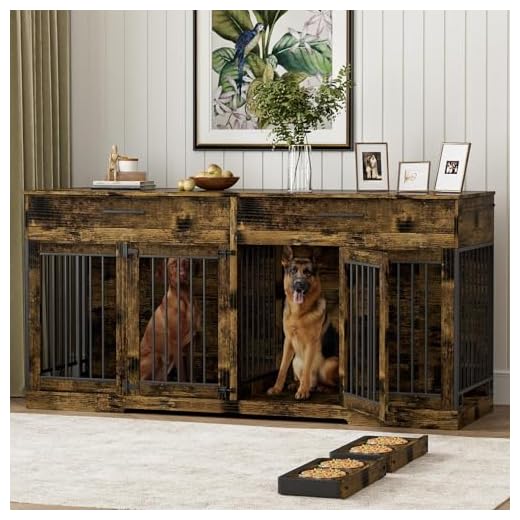 Stylish 72" Dog Crate and Furniture