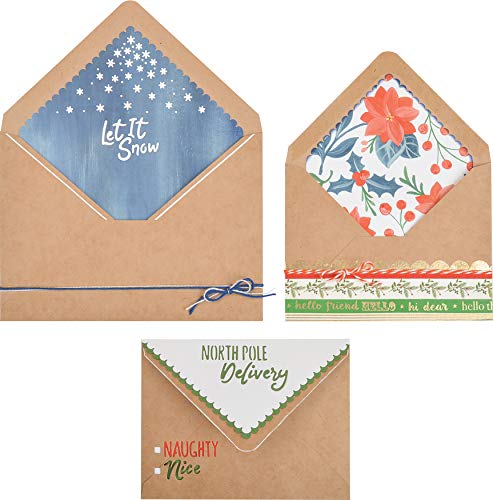 image for Sizzix Framelits Die Set Envelope Liners, A2 & A7, Christmas by Kately