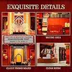 FUNWHOLE Balcony-Theatre Lighting Building-Bricks Set - City Town Creator House LED Light Multi-Form Modular Collectible Display Kit 2445 Pcs for Adults and Movie Lovers - Image 3