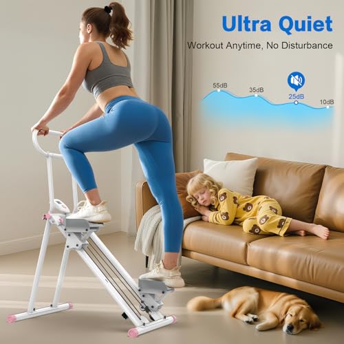 Stair Stepper for Home Gym,Folding Vertical Climber Cardio Exercise Machine,Stair Climber for Full Body Workout with Adjustable Handlebar for Women & Men3