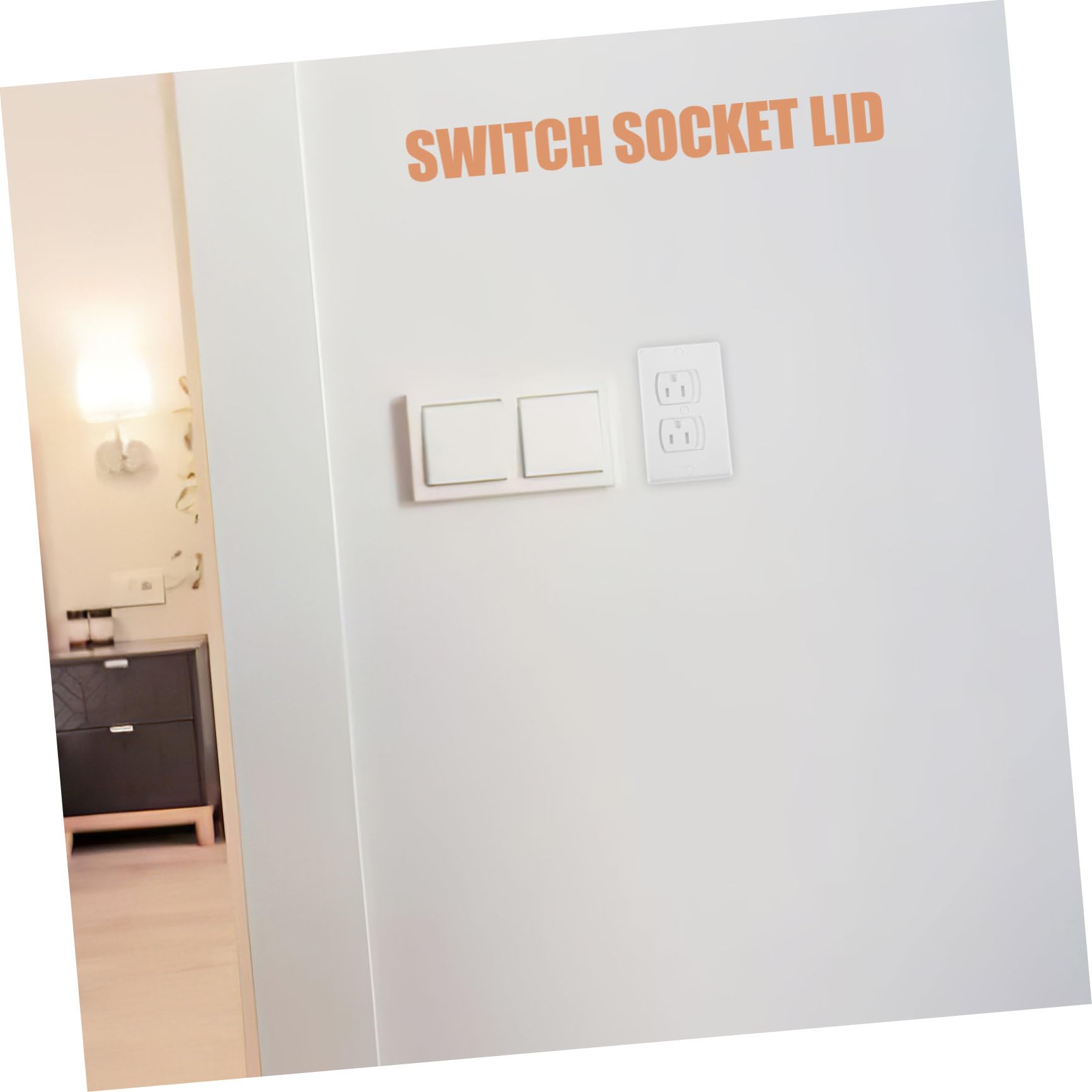 SUPVOX 10pezzi Tappi Per Prese Muro in Abs Coprispina Elettrica Chiusura Automatica Protezione Completa Per Prese Standard Copriprese Di Sicurezza Per Ragazzo Ragazza Ragazza