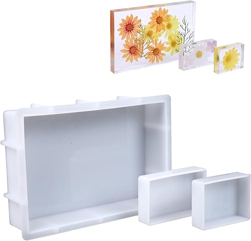 Miniatura 8 de 3 moldes de silicona de círculo profundo para resina, moldes de resina grandes brillantes redondos profundos, 8 x 2 pulgadas de alto. 6 x 2 pulgadas