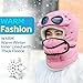 Winter Thermal Hat with Glasses Windproof Ski Cap Fashion Warm,Winter Trapper Hat Detachable Neckband Hats Beige