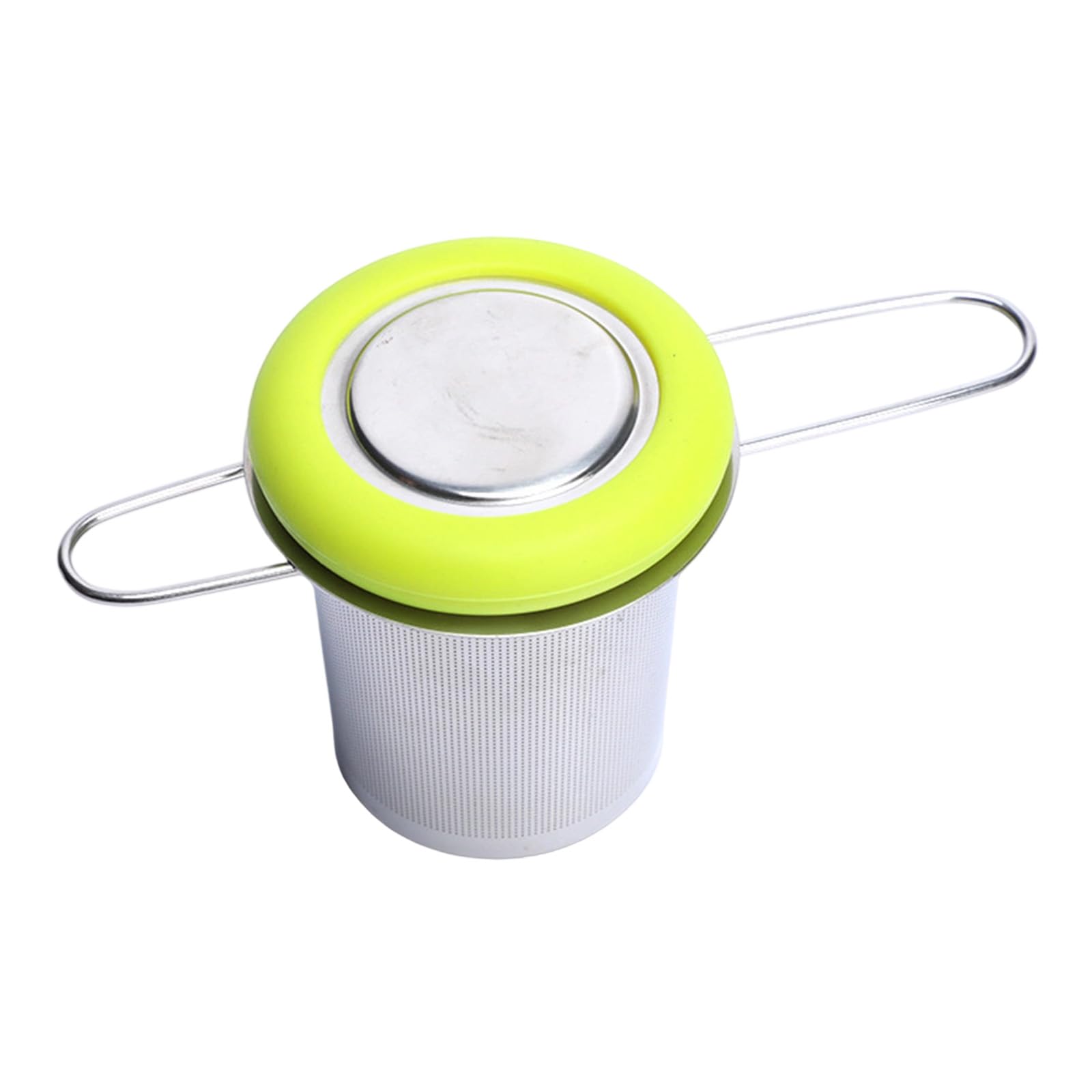 Kalttoy Dishwasher Safe Tea Strainer, Foldable 304 Steel & Silicone Brewing Basket with Detachable Lid Resistant Teas Strainer