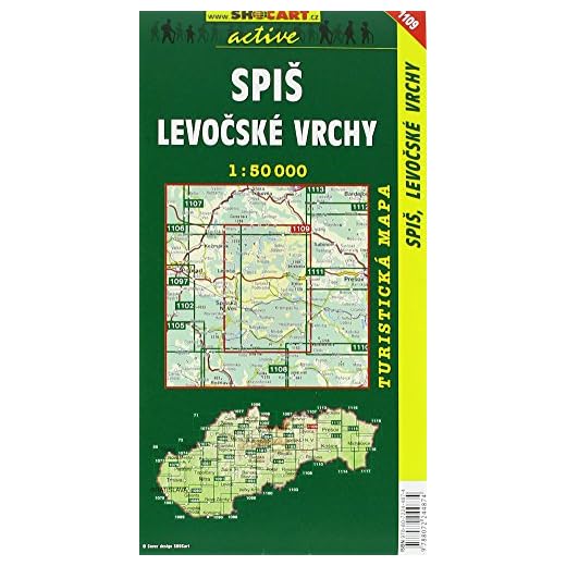 Spiš, Levočské vrchy / Zips, Leutschauer Berge (Wander - Radkarte 1:50.000): 1109