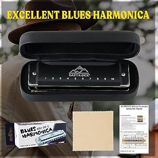 EastRock Harmonica For Adult, Blues Harmonica Mouth Organ 10 Hole C Key with Case, Professional Diatonic Harmonica for Beginner, Students, Adult, Friends, Gifts (Upgraded) - Les Beatles, Paul McCartney, John Lennon, RIngo Starr, George Harrison EastRock Harmonica For Adult, Blues Harmonica Mouth Organ 10 Hole C Key with Case, Professional Diatonic Harmonica for Beginner, Students, Adult, Friends, Gifts (Upgraded) – Image 6