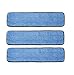 3 Pack 18" Microfiber Wet Mop Refill Pads for Flat Microfiber Mop Frames