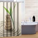 Lieferumfang: 1 x Duschvorhang und Haken aus Kunststoff