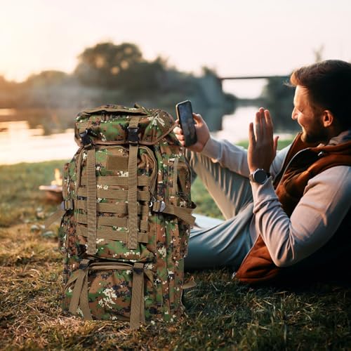 Mochila impermeable para camping y senderismo 80L miniatura 6