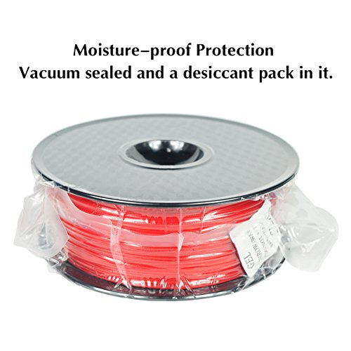 Priline Petg-1Kg 1.75 3D Printer Filament, Dimensional Accuracy +/- 0.03 Mm, 1Kg Spool, 1.75 Mm, Red #TOP4