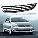Front Lower Bumper Grille Compatible With 2011-2014 VW Volkswagen Jetta Black With Chrome Trim Grill 5C6853671RYP VW1036120