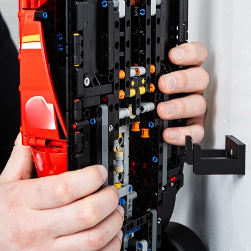Image of Wall Mount Bracket Compatible With Lego Technic Ferrari SF-24 42207 - Securely Display Your Car - Lego Set NOT Included