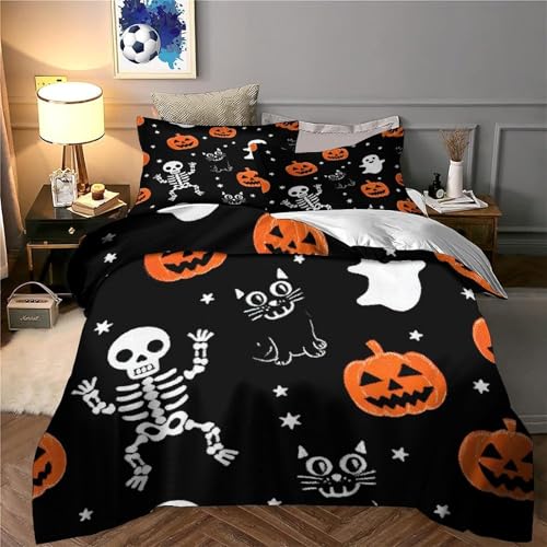 Housse de couette Halloween 140x200 microfibre hypoallergique douce - 6