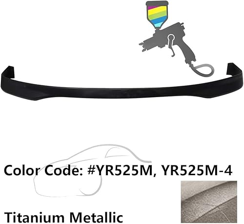 Miniatura 2 de IKON MOTORSPORTS, Borde de parachoques delantero compatible con Honda Civic 1999-2000, alerón de borde de parachoques delantero, divisor de mentón