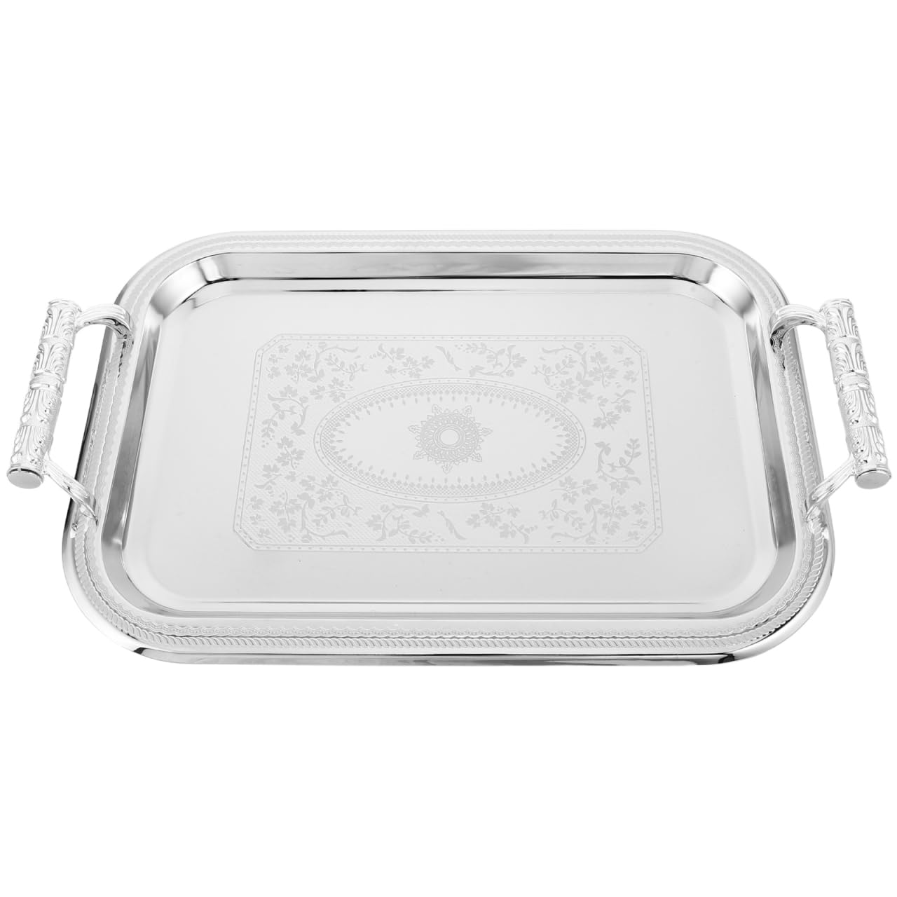 Plateau de service vintage Cabilock en acier pour éviter les chutes de verres